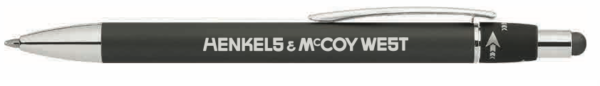 Orbit Spinner Chrome Metal Pen w/Stylus - H&M West Logo - Min. Order 25